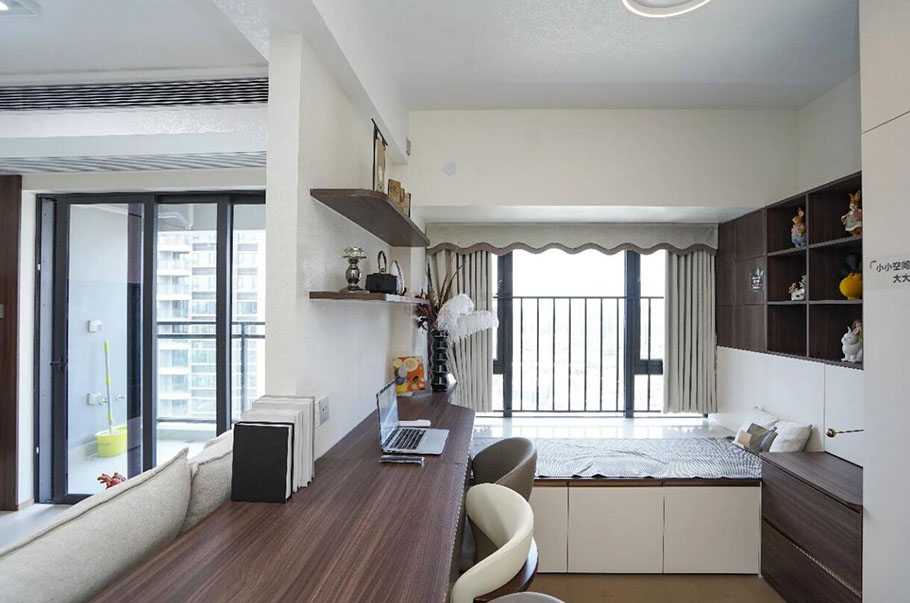 水岸星境這個(gè)戶型絕了！90㎡做成百變空間